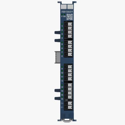 Module d'entrée numérique - 705135 - JUMO GmbH & Co. KG - 16 canaux / pour armoire de commande / sur rail DIN
