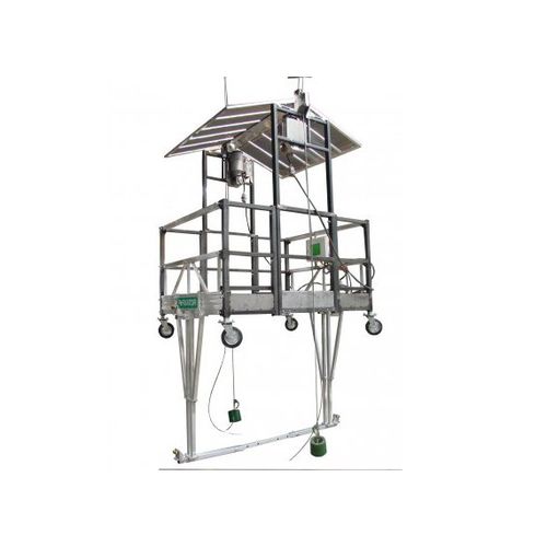 Plateforme de travail - False Car - Fixator - de levage / pour assemblage / d'accès à la cage d'ascenseur