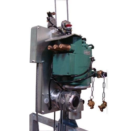 Treuil pneumatique - p.lift 500 - Fixator - pour le levage de personnes / pour le levage de plateformes suspendues