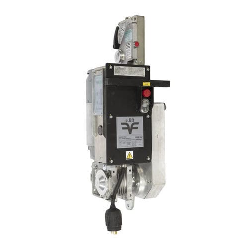 Treuil électrique - e.lift series - Fixator - pour le levage de personnes / pour le levage de plateformes suspendues / monophasé