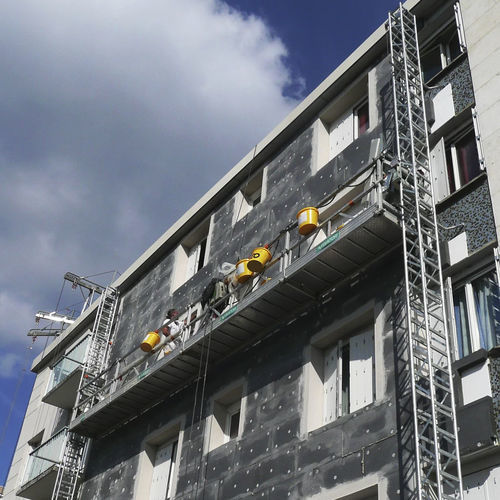 Plateforme sur mât bi-mât - FIXEO  - Fixator