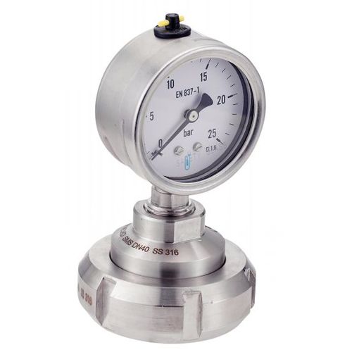 Manomètre à cadran - 7321 - BENE INOX - en acier inoxydable / à membrane / de process
