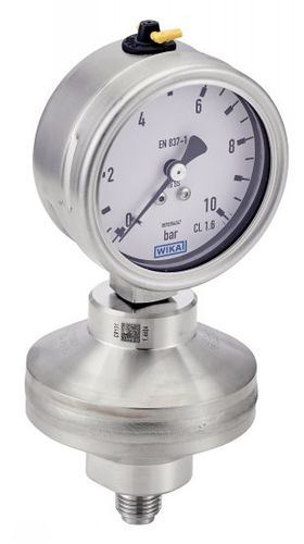 Manomètre à cadran - 7323 - BENE INOX - fileté / en acier inoxydable / à membrane