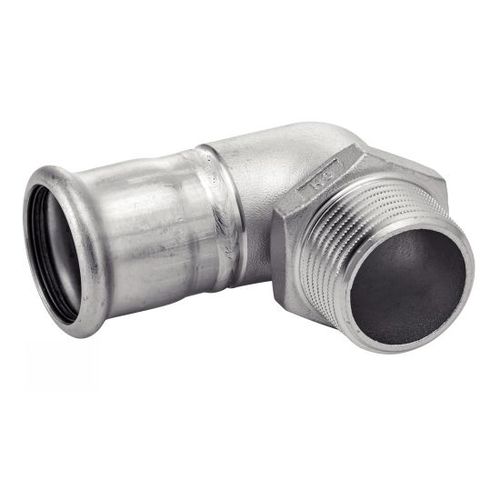 Raccord hydraulique - 41146 - BENE INOX - fileté / à sertir / coudé à 90°