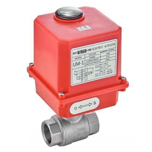 Vanne à boisseau sphérique - 50053 - BENE INOX - à actionneur électrique / d'arrêt / filetée