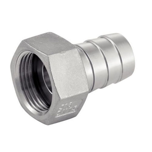 Adaptateur hydraulique pour tuyaux - 5266 - BENE INOX - femelle / femelle-cannelé / en acier inoxydable