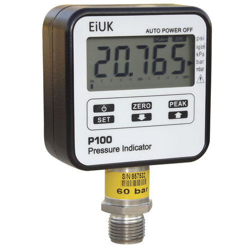 Manomètre avec afficheur LCD - P100 series - Eurotron Instruments UK ltd - fileté / électronique / de test