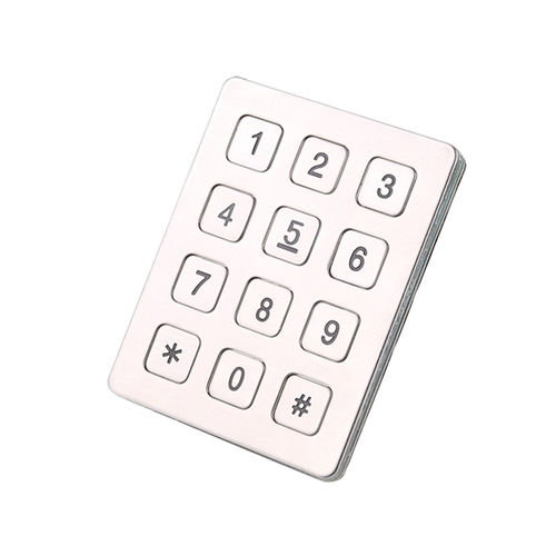 Clavier numérique en métal - B720 - Joiwo Explosion Proof Science and Technology - 12 touches / encastrable