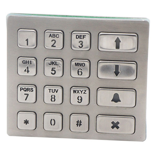 Clavier numérique 16 touches - B801 - Joiwo Explosion Proof Science and Technology - encastrable / en inox / IP65