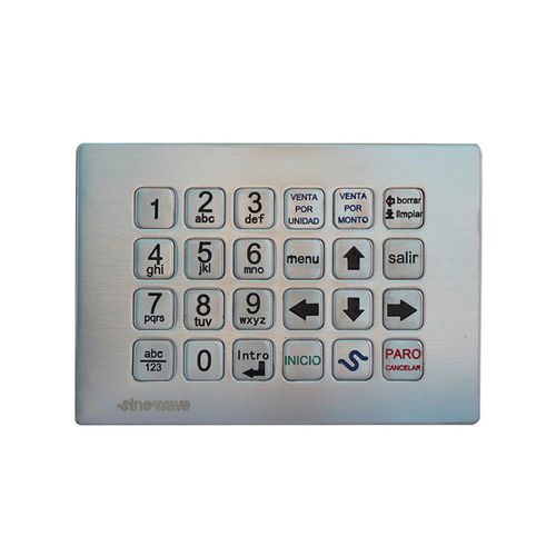 Clavier numérique 24 touches - B734 - Joiwo Explosion Proof Science and Technology - encastrable / en inox / IP65
