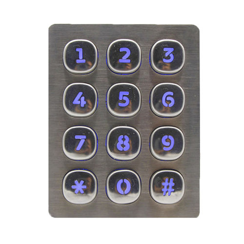 Clavier numérique 12 touches - B803 - Joiwo Explosion Proof Science and Technology - encastrable / en métal / IP65