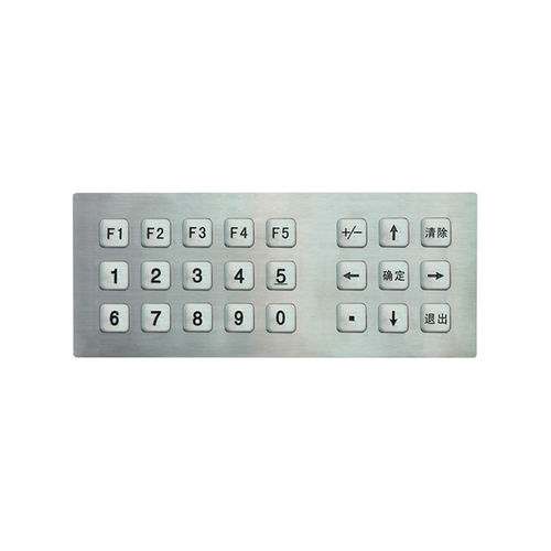 Clavier numérique 24 touches - B769 - Joiwo Explosion Proof Science and Technology - encastrable / en inox / USB