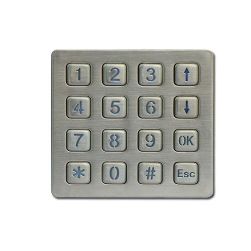 Clavier numérique 16 touches - B881 - Joiwo Explosion Proof Science and Technology - mural / en inox / IP65