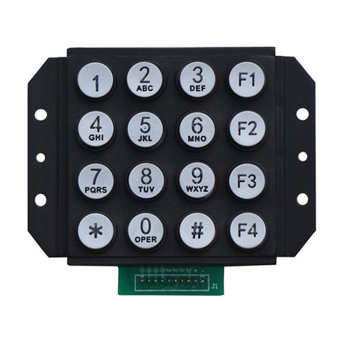 Clavier numérique 16 touches - B664 - Joiwo Explosion Proof Science and Technology - mural / en zinc / IP65