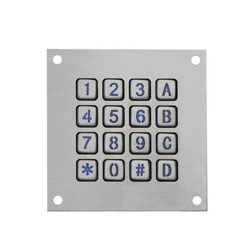 Clavier numérique 16 touches - B862 - Joiwo Explosion Proof Science and Technology - encastrable / en inox / IP65