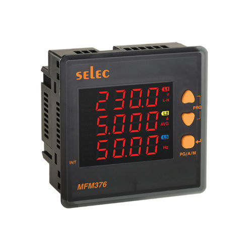 Multimètre numérique - MFM376 series - SELEC Controls Pvt. Ltd. - monté sur panneau / CAT I / de fréquence