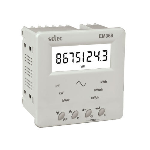 Compteur d'énergie électrique monophasé - EM368 - SELEC Controls Pvt. Ltd. - pour montage sur panneau / RS-485 / Modbus