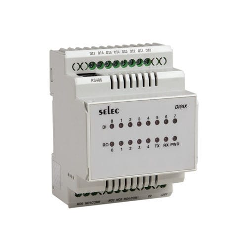 Automate programmable sur rail DIN - DIGIX-B - SELEC Controls Pvt. Ltd. - entrées analogiques / sorties numériques / sorties analogiques