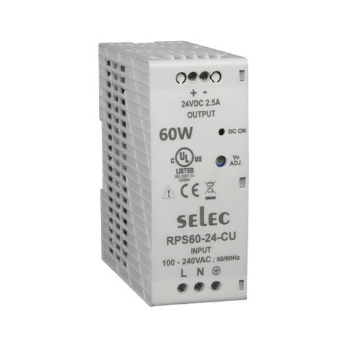 Alimentation électrique sur rail DIN - RPS60 series - SELEC Controls Pvt. Ltd. - AC/DC
