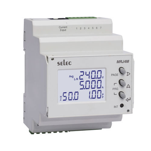 Multimètre numérique - MRJ4M series - SELEC Controls Pvt. Ltd. - sur rail DIN / CAT I / de fréquence