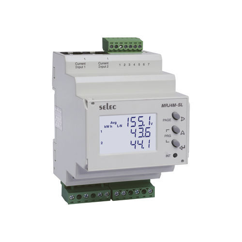 Multimètre numérique - MRJ4M-SL - SELEC Controls Pvt. Ltd. - sur rail DIN / CAT I / de fréquence