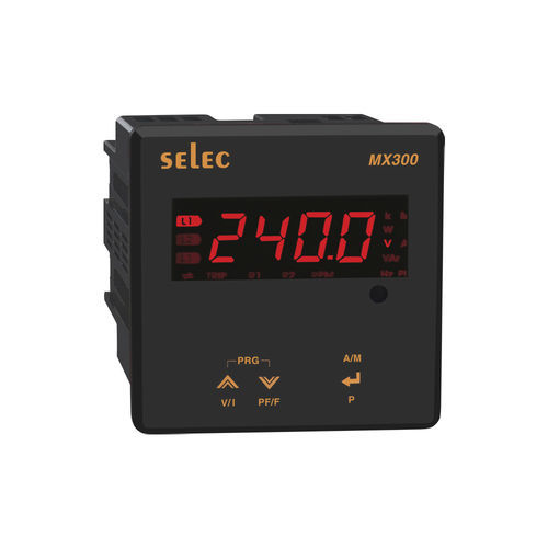 Compteur d'énergie électrique monophasé - MX300 series - SELEC Controls Pvt. Ltd. - pour montage sur panneau / à sortie numérique / programmable