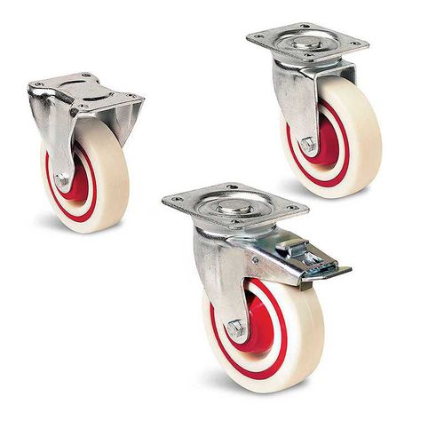 Roulette pivotante - Sandwich series - GUITEL HERVIEU - à platine / double / avec pare-fils