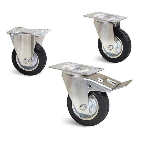 Roulette pivotante - Portroll Manuroll series - GUITEL HERVIEU - à platine / double / pour charges moyennes