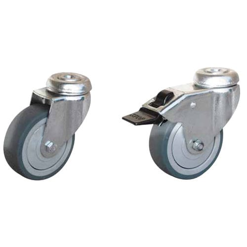 Roulette pivotante - Uniroll TC series - GUITEL HERVIEU - à tige / à trou central / pour charge légère
