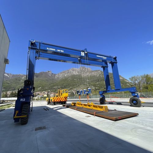 Chariot cavalier pour poutres préfabriquées en béton - IL35GC-90°RC - INDUSTRIAL LIFT - sur pneus