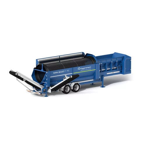 Crible de process - TERRA SELECT T 70 - Eggersmann Recycling Technology - par voie humide / mobile / à tambour