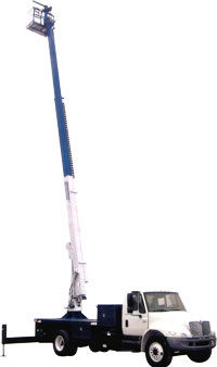 Nacelle télescopique montée sur camion - SC65 - Manitex - hydraulique