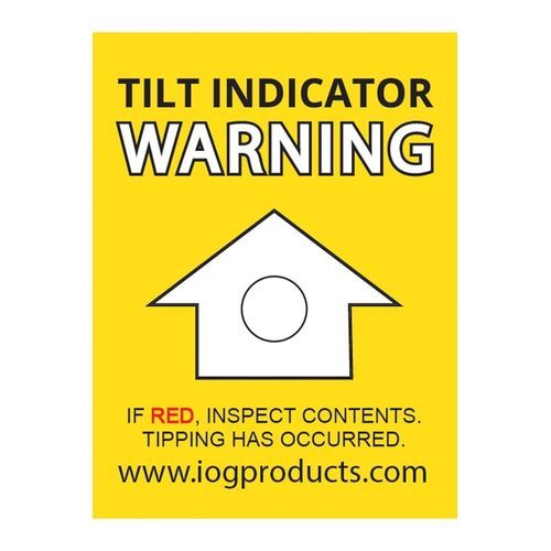 Indicateur d'impact - IOG Products, LLC - Impact-O-Graph Devices - d'inclinaison / étiquette
