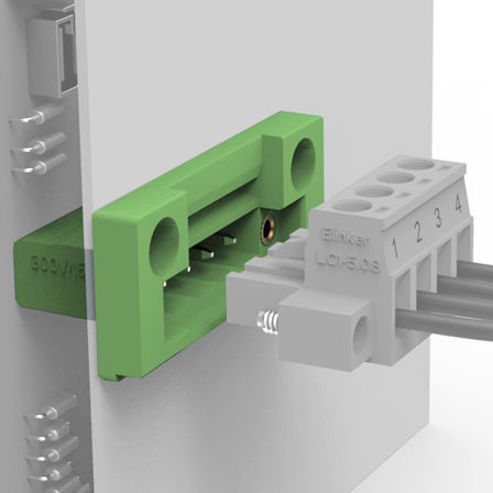 Bloc de jonction pour montage sur panneau - LZ5M-5.08 - Elinker Electric - à connexion rapide / en matière plastique