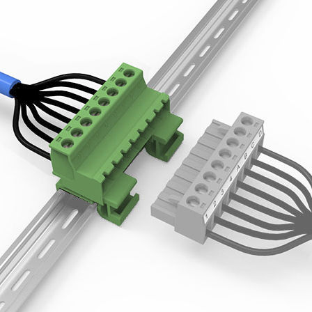 Bloc de jonction sur rail-DIN - LC15-5.08 - Elinker Electric - enfichable / à connexion à vis / push-in
