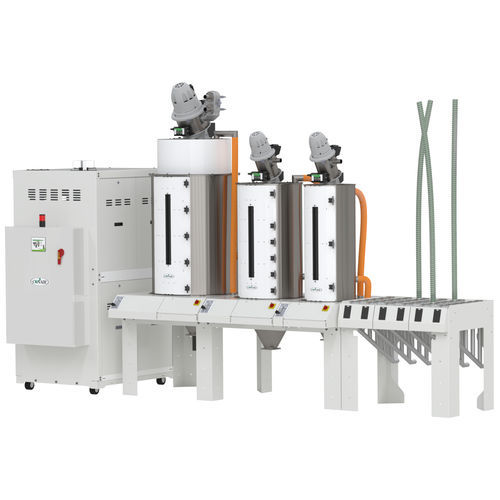 Trémie de séchage - MedLine® ResinWorks series - Conair - pour granulés en plastique / pour balai / avec sécheur