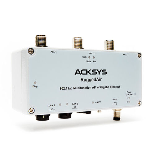 Point d'accès industriel - RuggedAir1000 - ACKSYS Communications & Systems - WiFi / MIMO / PoE