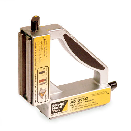 Équerre de soudage - max. 197 x 197 x 48 mm | Adjust-O™ 90° - Strong Hand Tools  - magnétique