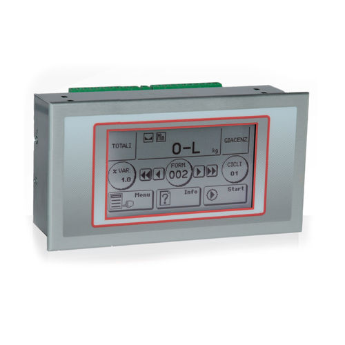 Indicateur de pesage affichage LCD - TS 01 - NBC Elettronica Group Srl - encastrable / IP65 / USB