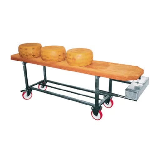 Chariot de manutention - Caseartecnica Bartoli - en acier inoxydable / à plate-forme / à étagères