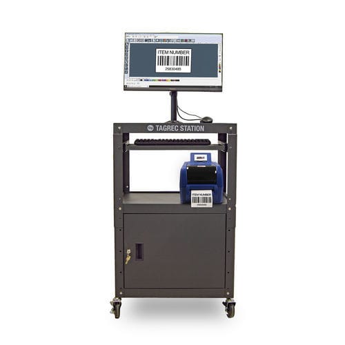 Poste de travail mobile - TagRec Station - Max Systems GmbH - industriel / d'étiquetage / modulaire