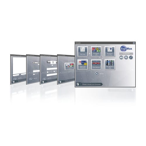 Logiciel de conception - SignMax v10 - Max Systems GmbH - serveur / bibliothèque graphique / d'impression d'étiquettes
