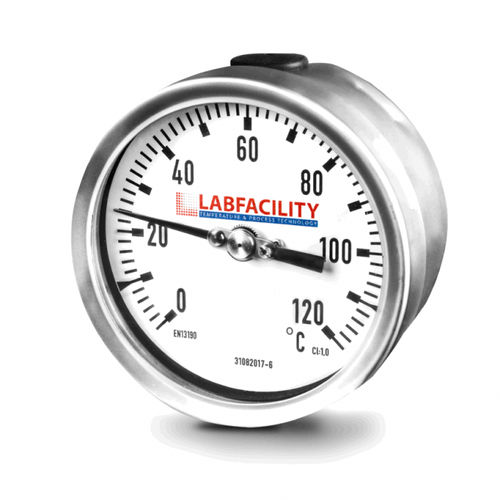 Thermomètre bimétallique - Labfacility Limited - à cadran / en acier inoxydable