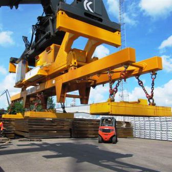 Spreader pour container - Heppenstall Technology - avec module magnétique