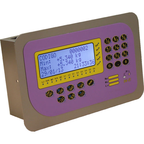 Indicateur de pesage numérique - DW-CT/P4 - Data-Control PC - affichage LCD / encastrable / multifonction