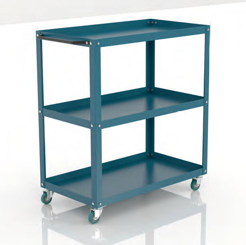 Chariot desserte - 139 series - HECO - en métal / 3 niveaux / polyvalent