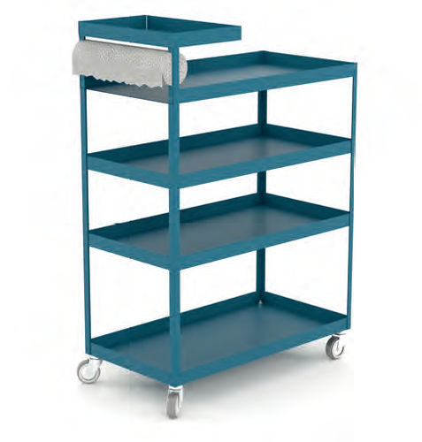 Chariot desserte - 146 series - HECO - en métal / 4 niveaux / polyvalent