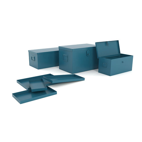 Caisse en métal - 138 series - HECO - de stockage / avec poignée / à grande capacité