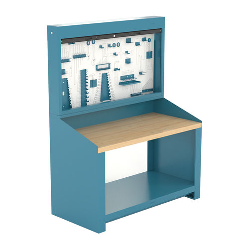 Établi en acier - 150 series - HECO - avec panneau porte-outils