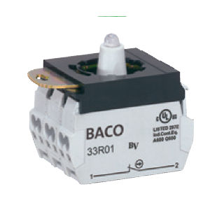 Bloc de jonction enfichable - BACO - à connexion rapide / avec LED / IEC